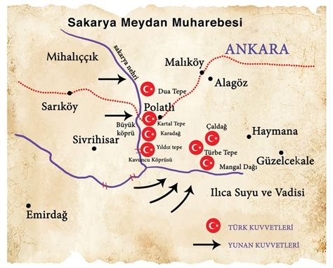 sakarya meydan muharebesi haritası